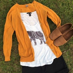 Charlotte Russe, Mustard yellow Cardigan